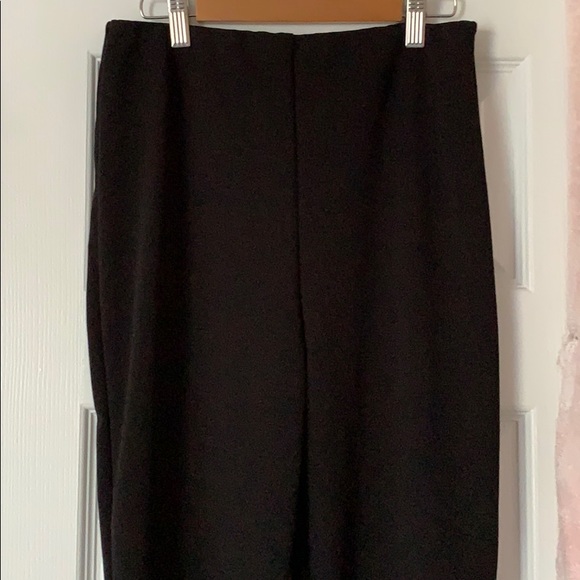 Black Kick Flare Split Detail Trouser - Picture 5 of 6